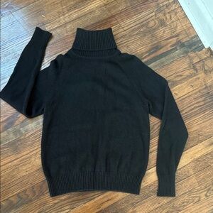 Quince Classic Black Knit Sweater